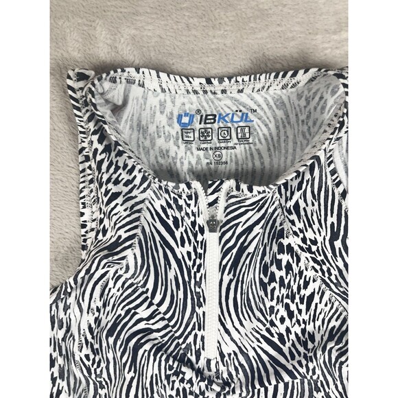 NWT IBKUL ALENA Black & White Sleeveless Mock Golf Tennis Dress Size XSmall - Picture 6 of 10